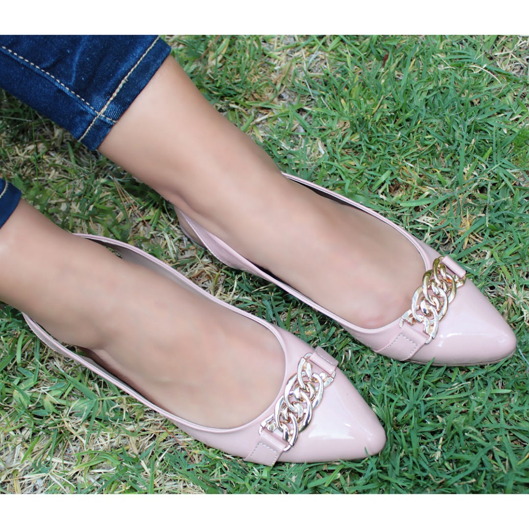 BALLERINA NUDE DESTALONADA CON PULSERA Y CADENA (MOD FABIOLA) – SHULA TORI