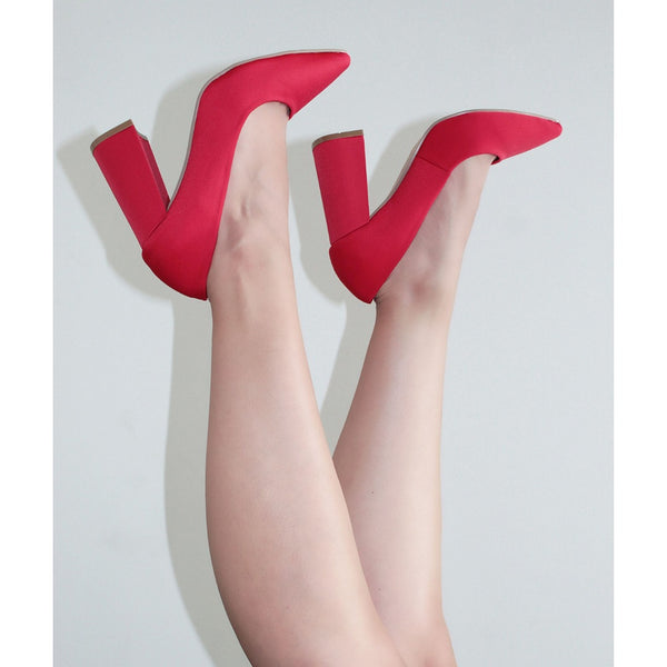 ZAPATILLA ROJA CON TACÓN CAMPANA (MOD 4000)
