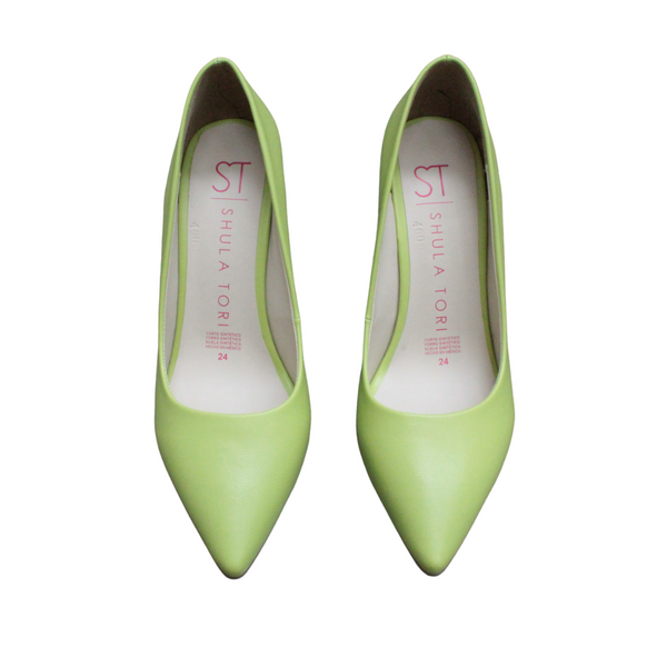 ZAPATILLA VERDE CON TACÓN GRUESO (MOD 4000)
