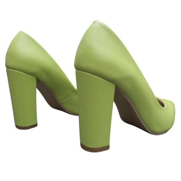 ZAPATILLA VERDE CON TACÓN GRUESO (MOD 4000)