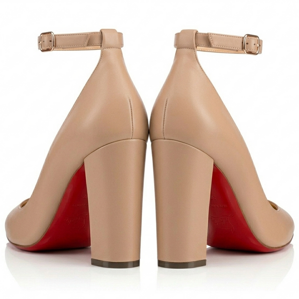ZAPATILLA STILETTO MAQUILLAJE CON SUELA ROJA (MOD 4000)
