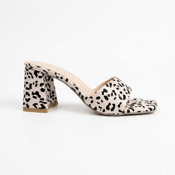 ZAPATILLA ANIMAL PRINT TIPO SANDALIA DE TACÓN GRUESO (MOD 5001)