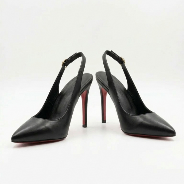 ZAPATILLA PUNTAL NEGRA CON SUELA ROJA (MOD 4004)