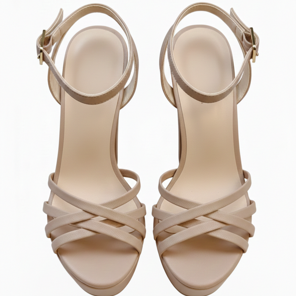 ZAPATILLA CASUAL MAQUILLAJE DE TACÓN GRUESO CON TIRAS (MOD 7169)