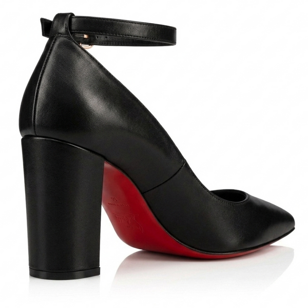 ZAPATILLA STILETTO NEGRA CON SUELA ROJA (MOD 4000)