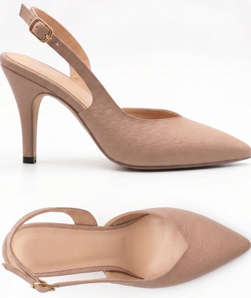 ZAPATILLA MAQUILLAJE DE TACÓN DELGADO TIPO SLINGBACK (MOD 3003)