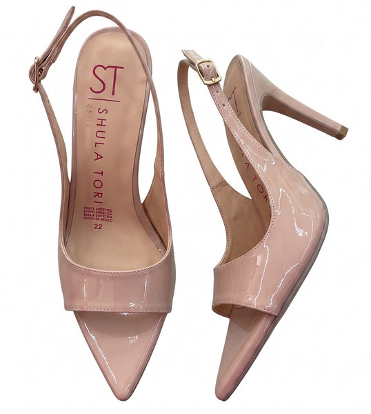 ZAPATILLA PUNTAL PEEP TOE DE TACÓN DELGADO (MOD 4308)