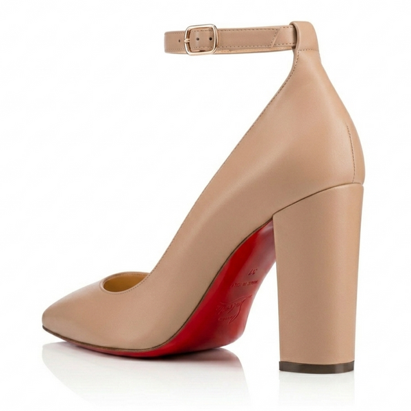 ZAPATILLA STILETTO MAQUILLAJE CON SUELA ROJA (MOD 4000)
