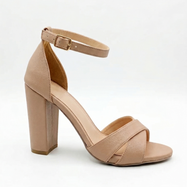 ZAPATILLA MAQUILLAJE BÁSICA DE TACÓN GRUESO (MOD 7364)