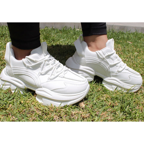 CHUNKY SNEAKERS BLANCOS (MOD SARA)