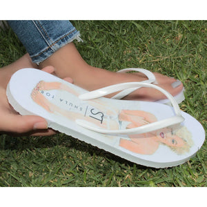 SANDALIA FLIP FLOP ESTAMPADO MARILYN MONROE (MOD MONA)