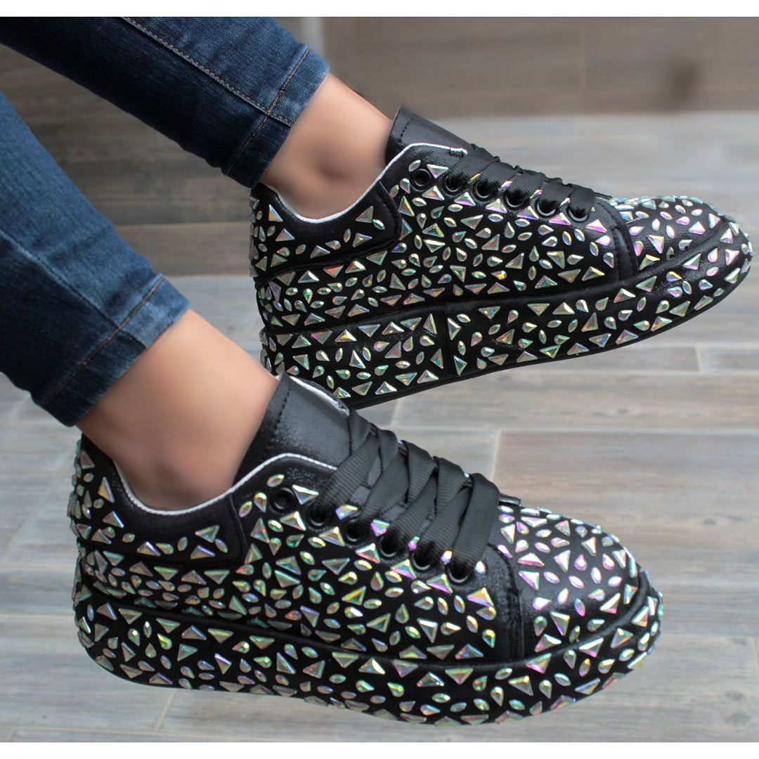 CHUNKY SNEAKERS NEGRO CON PIEDRAS (MOD CONFIDENCE)