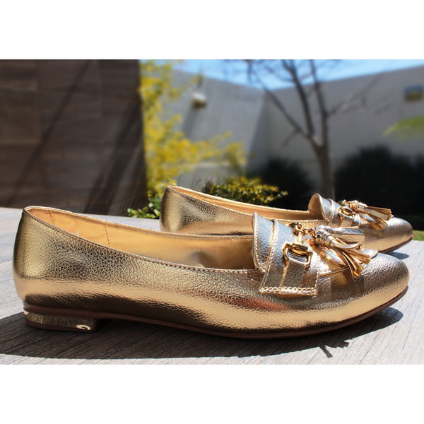 BALLERINA ORO CON MOTITAS (MOD COCO)