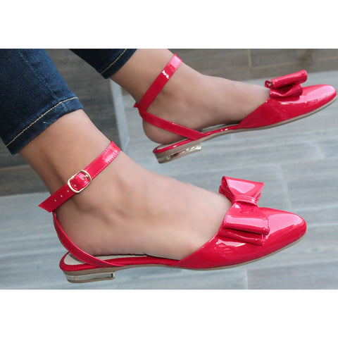 BALLERINA ROJA CON PULSERA Y MOÑO (MOD ISELA)