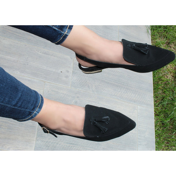 MULE NEGRO CON MOTITAS (MOD LUCIA)