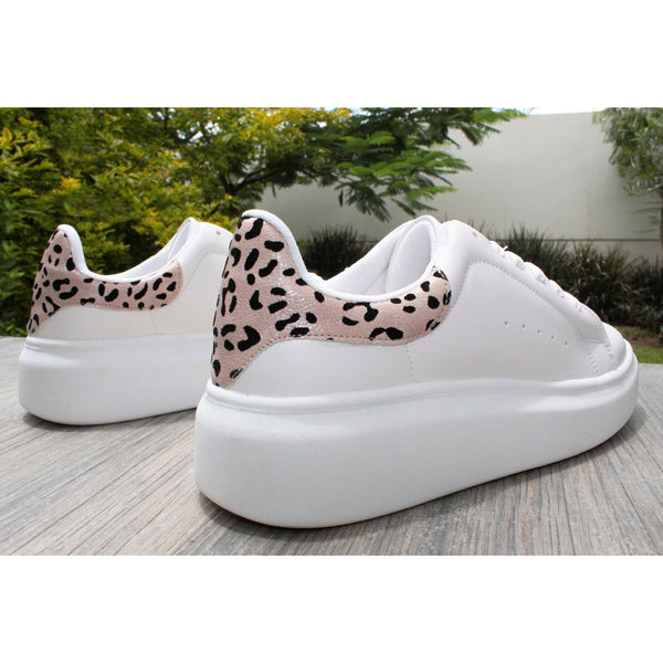CHUNKY SNEAKERS BLANCO/ANIMAL PRINT (MOD 628)
