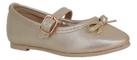BALLERINA ORO CON MOÑO PARA NIÑA (MOD 120)