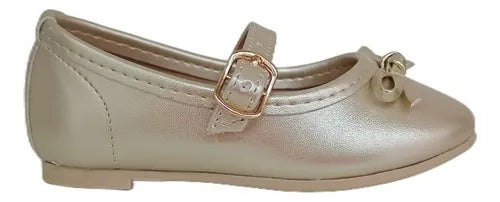BALLERINA ORO CON MOÑO PARA NIÑA (MOD 120)