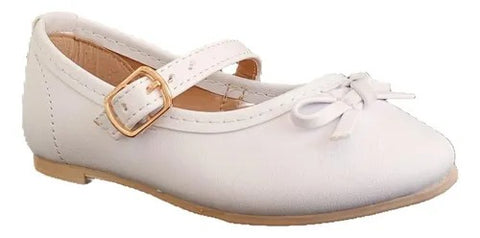 BALLERINA BLANCA CON MOÑO PARA NIÑA (MOD 120)
