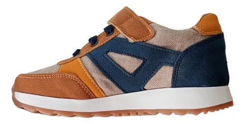 TENIS MULTICOLOR CASUALES CON AGUJETAS Y VELCRO PARA NIÑO (MOD K-530)