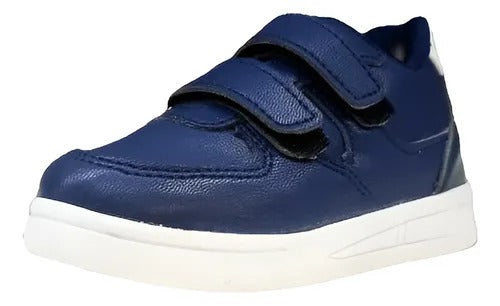 TENIS MARINO CASUALES CON VELCRO PARA NIÑO (MOD K-533)