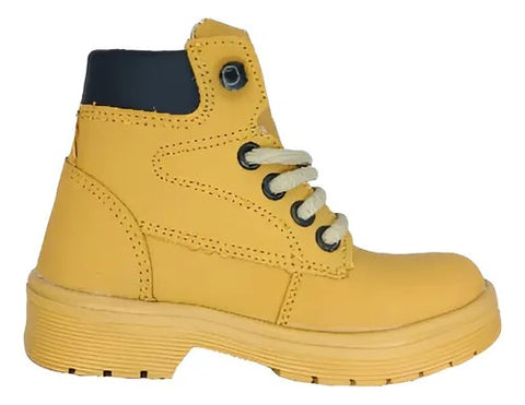 BOTIN TRACK CAMEL/NEGRO CON AGUJETAS PARA NIÑO (MOD K-102)