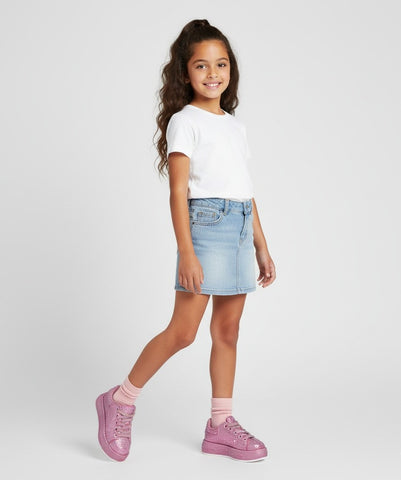 TENNIS ROSAS CON PIEDRAS PARA NIÑA (MOD ODINA)