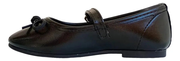 BALLERINA NEGRA CON MOÑO PARA NIÑA (MOD 120)