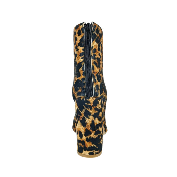 BOTINES CASUALES ANIMAL PRINT DE TACÓN GRUESO (MOD 7541)