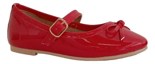 BALLERINA ROJA CON MOÑO PARA NIÑA (MOD 130)
