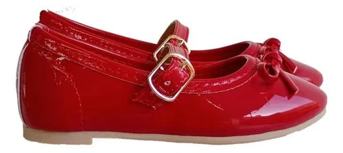 BALLERINA ROJA CON MOÑO PARA NIÑA (MOD 130)