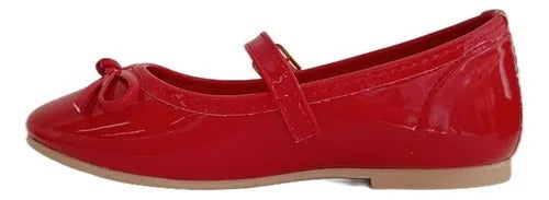 BALLERINA ROJA CON MOÑO PARA NIÑA (MOD 130)