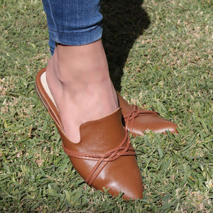 MULE CAMEL CON TIRAS (MOD ANTONELLA)