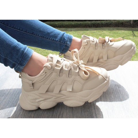 CHUNKY SNEAKERS BEIGE (MOD LILIAN)