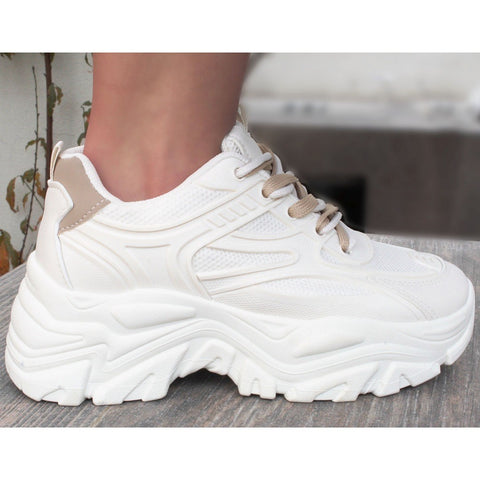 CHUNKY SNEAKERS BEIGE (MOD AURA)