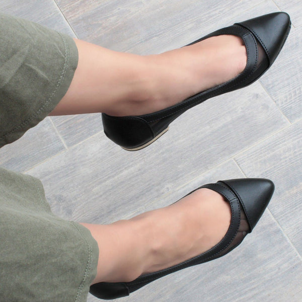 BALLERINA NEGRA CON RED (MOD MAYA)