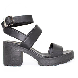 SANDALIA TRACK NEGRA (MOD 230)