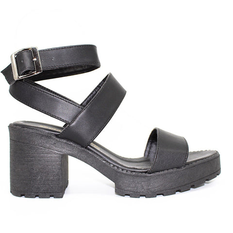 SANDALIA TRACK NEGRA (MOD 230)