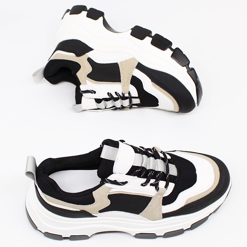 Tenis chunky sale preto e branco