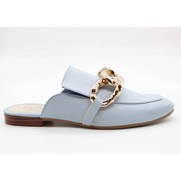 MULE AZUL CIELO CON CADENA (MOD ANDREA)