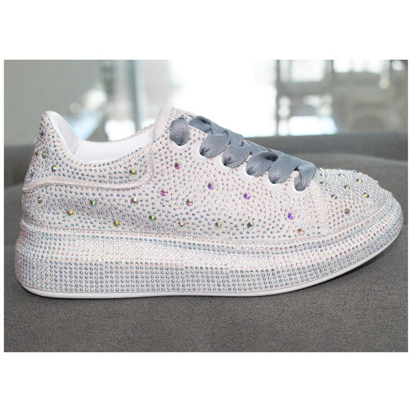 CHUNKY SNEAKERS BLANCO CON PIEDRAS (MOD KINGDOM)