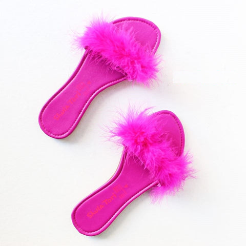 SANDALIA PLANA PLUMAS (MOD S-02)