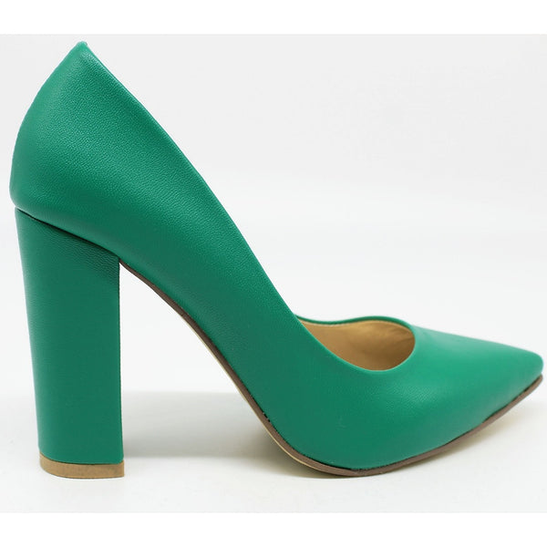 ZAPATILLA VERDE CON TACÓN GRUESO (MOD 4000)