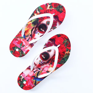 SANDALIA FLIP FLOP ESTAMPADO CATRINA (MOD MONA)