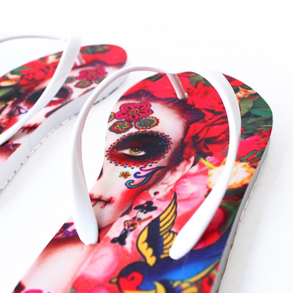 SANDALIA FLIP FLOP ESTAMPADO CATRINA (MOD MONA)