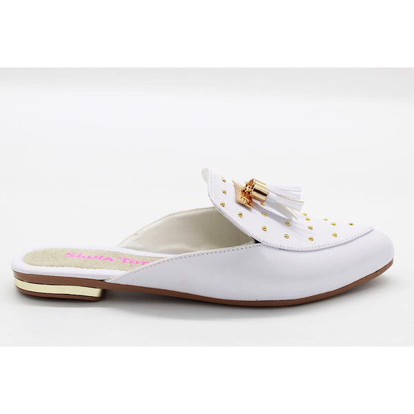 MULE BLANCO CON MOTITAS (MOD AYLIN)