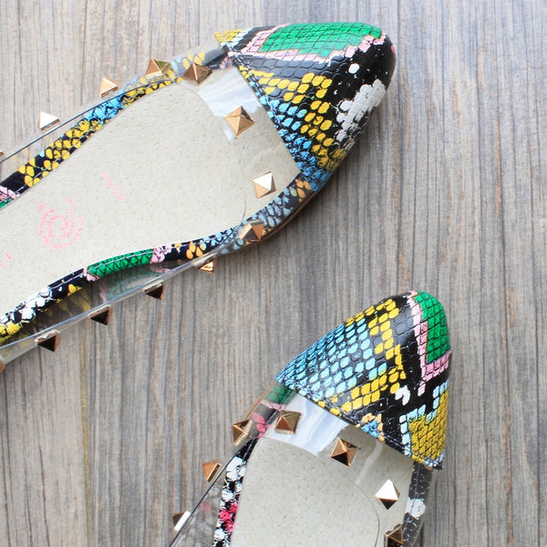 BALLERINA TRANSPARENTE/ANIMAL PRINT CON ESTOPEROLES (MOD MICARP)