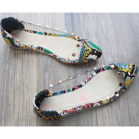 BALLERINA TRANSPARENTE/ANIMAL PRINT CON ESTOPEROLES (MOD MICARP)