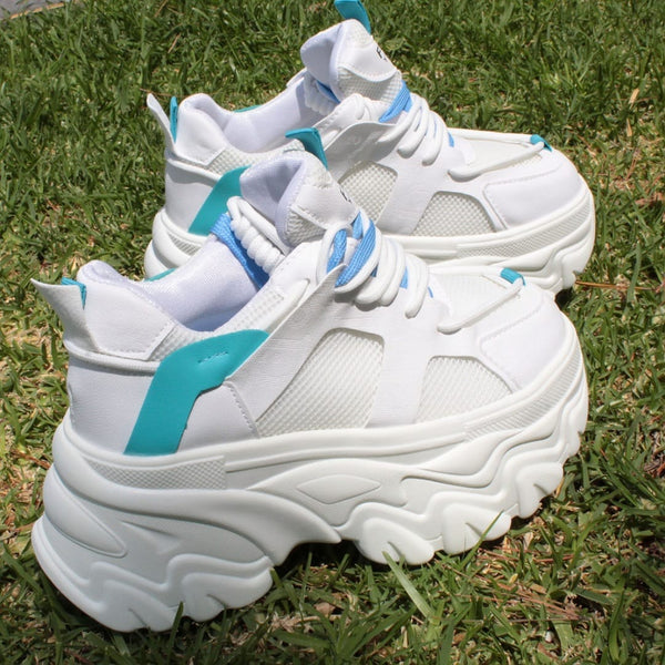 CHUNKY SNEAKERS BLANCO/CELESTE (MOD SONIA)