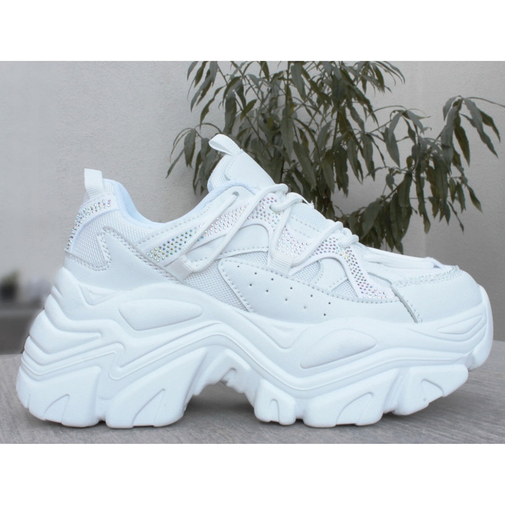 CHUNKY SNEAKERS BLANCO CON PIEDRAS (MOD BERNESS) – SHULA TORI